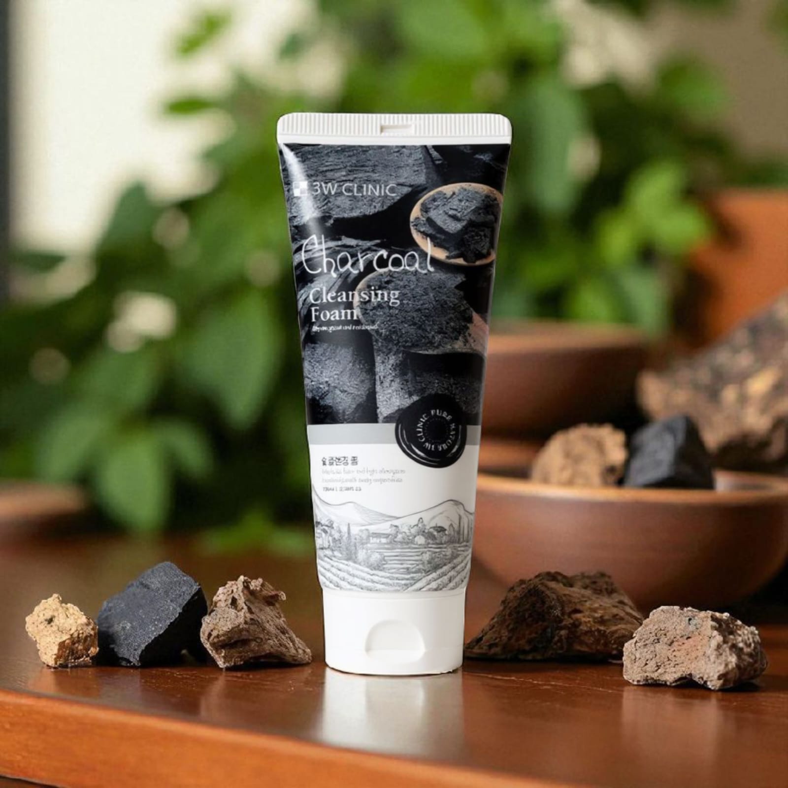 3w Clinic Charcoal Cleansing Foam - 100ml