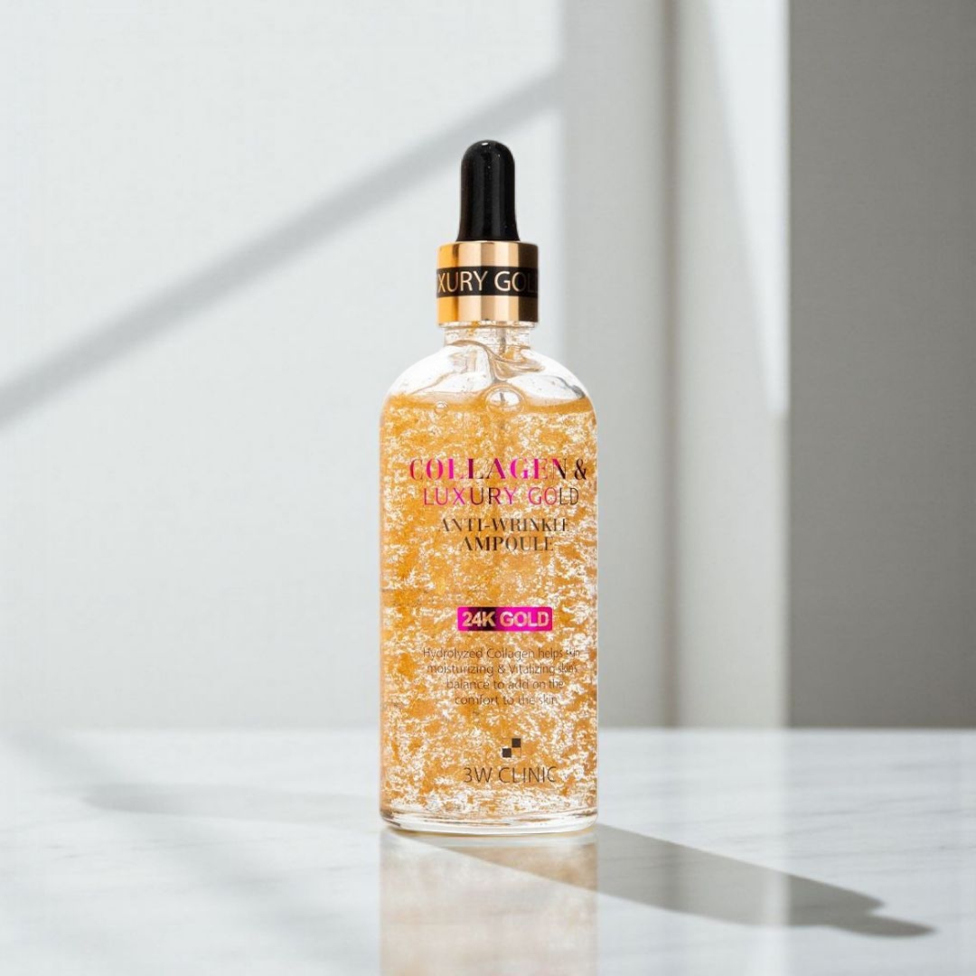 3w clinic collagen &amp; Luxury 24K Gold Anti Wrinkle Ampoule - 55ml