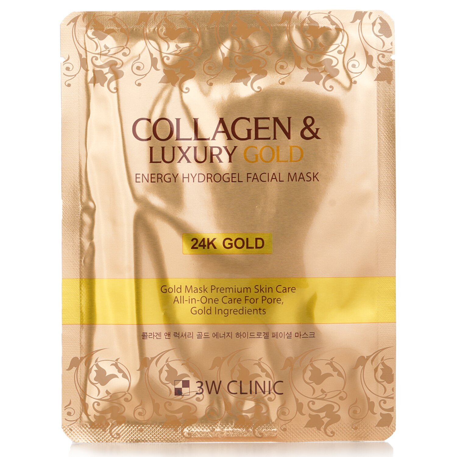 3w Clinic Collagen &amp; Luxury Gold Energy Hydrogel Facial Mask - 30g