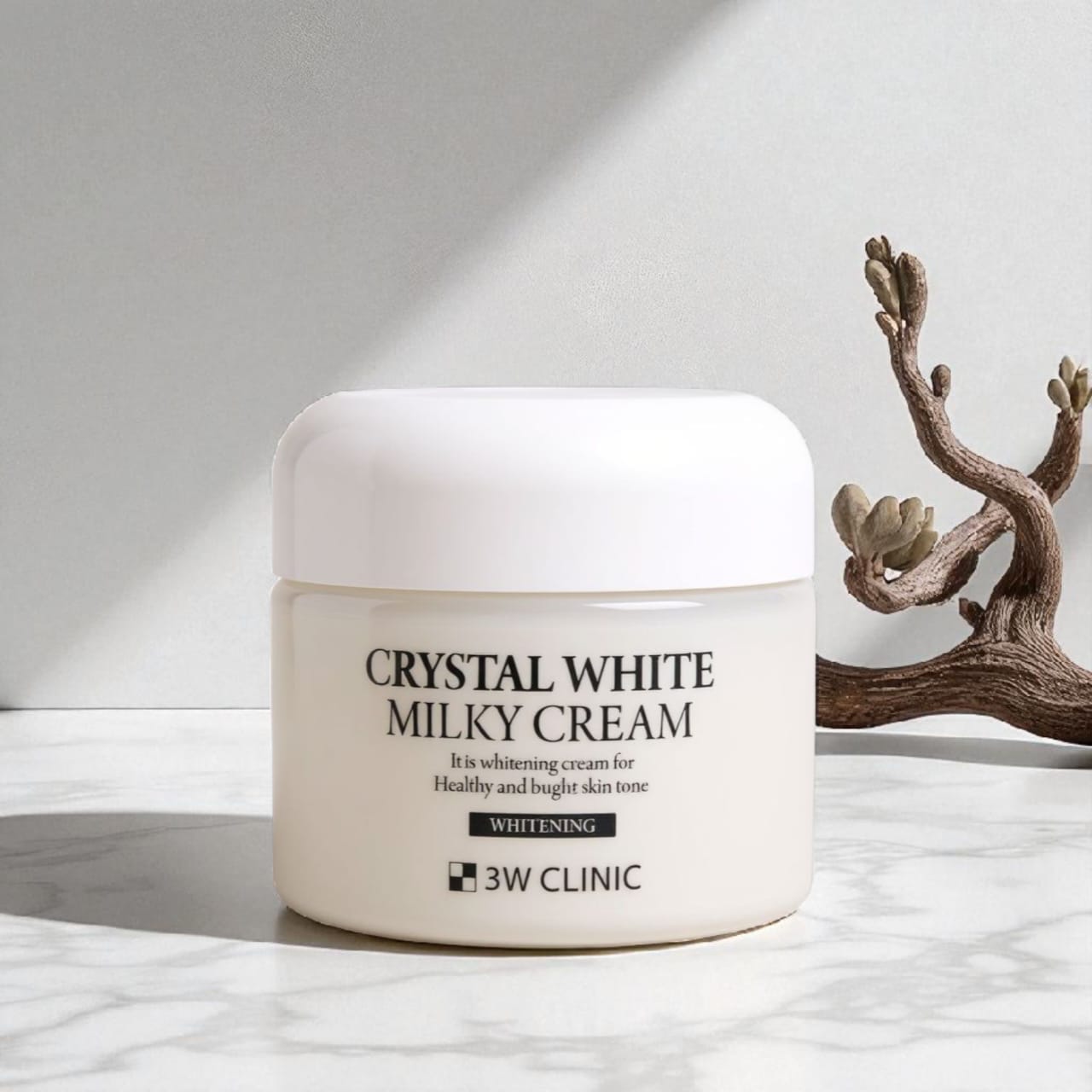 3w clinic crystal white milky cream - 50gm