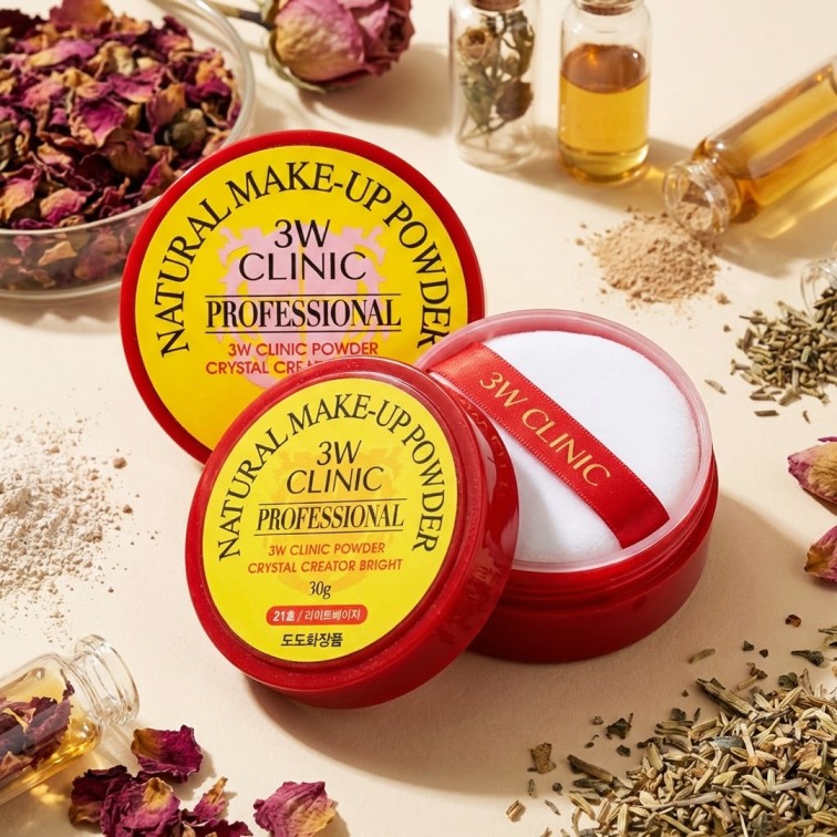 3w Clinic Natural Make Up Powder (Pearl) - 30g
