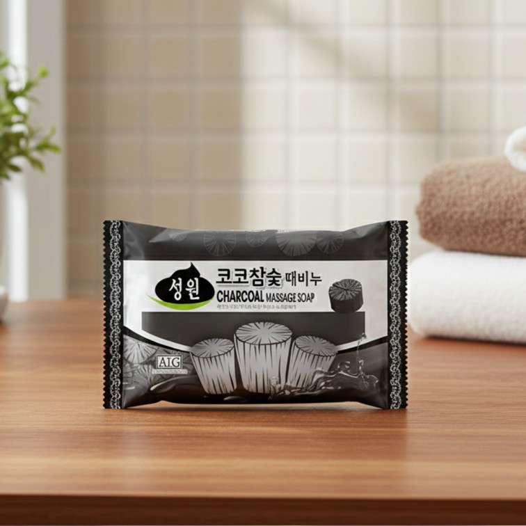 AIG Charcoal Massage Soap - 150g