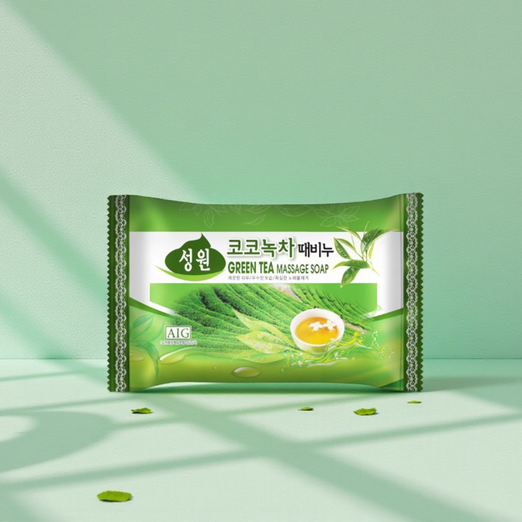 AIG Green Tea Message Soap - 150g