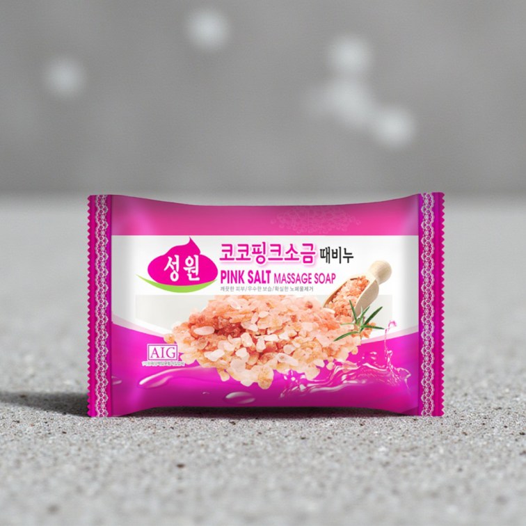 AIG Pink Salt Massage Soap - 150g