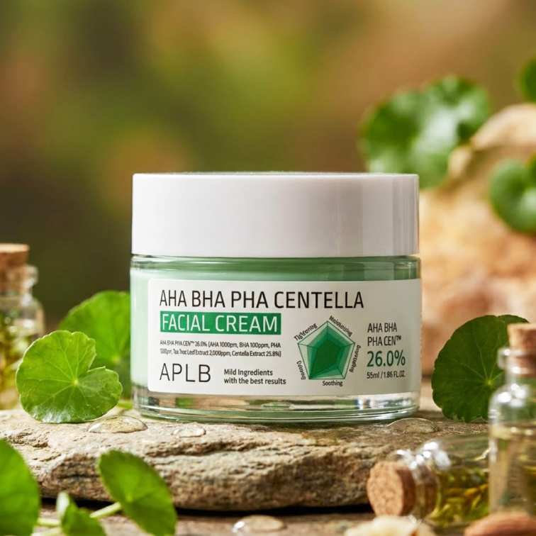 APLB Aha Bha Pha Centella Facial Cream - 55ml