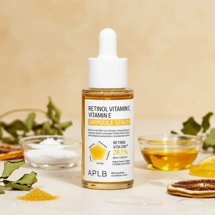 APLB Retinol Vitamin C Vitamin E Ampoule Serum - 40ml