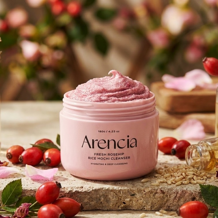 Arencia Fresh Rosehip Rice Mochi Cleanser - 120g