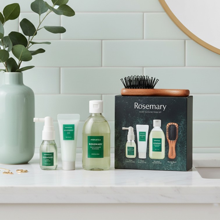Aromatica Rosemary Scalp Scaling Trial Kit - 4pcs