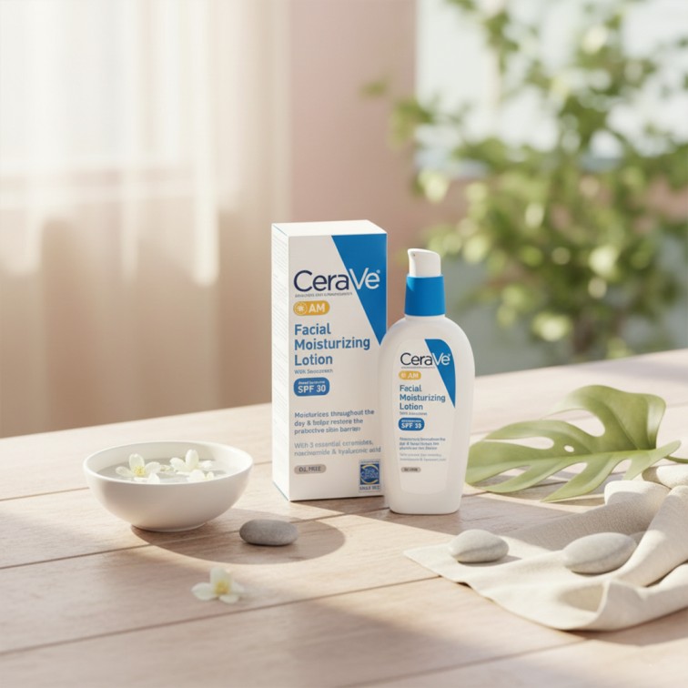 Cerave AM Facial Moisturizing Lotion With Sunscreen Spf 30 - 89ml