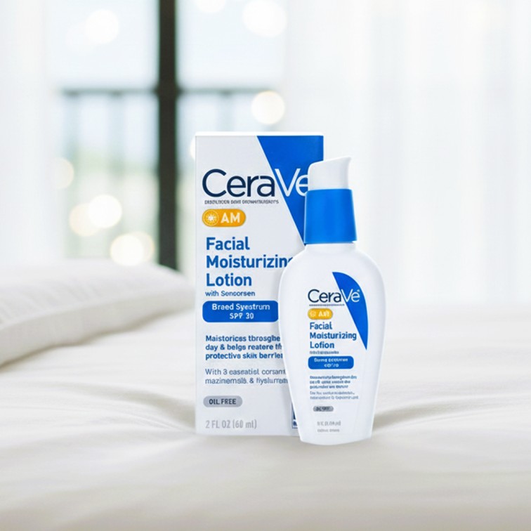 Cerave AM Facial Moisturizing Lotion with Sunscreen SPF30 Oil-Free - 60ml (USA version)