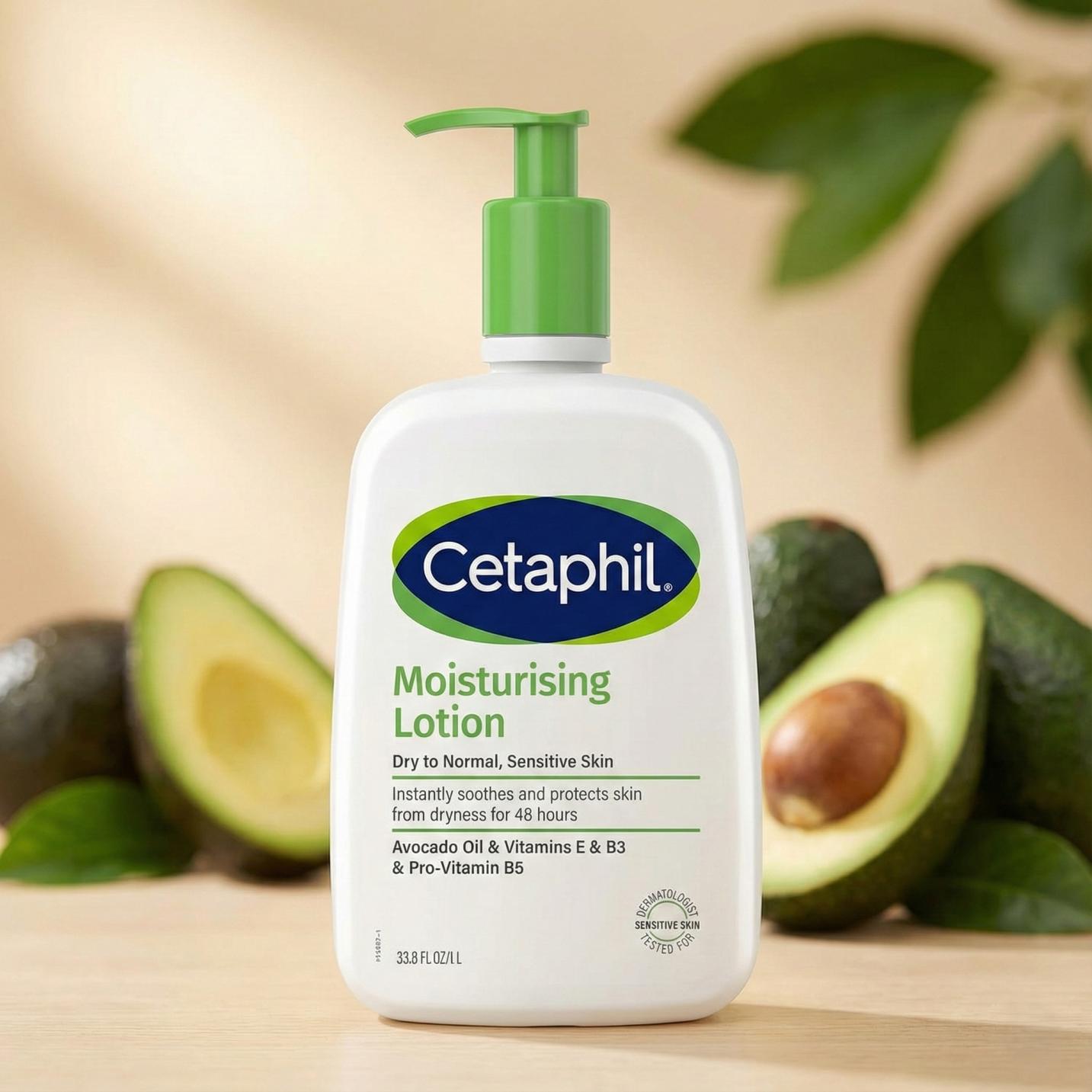 Cetaphil Moisturising Lotion Dry to Normal, Sensitive Skin - 1L (Korean version)