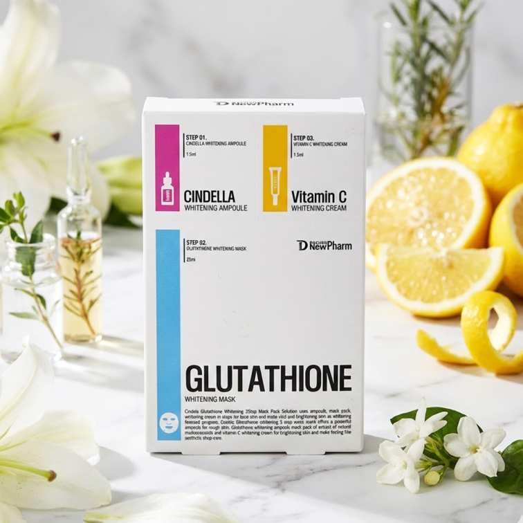 Daehan New Pharm Glutathione Whitening Mask - (25ml+1.5ml+1.5ml)