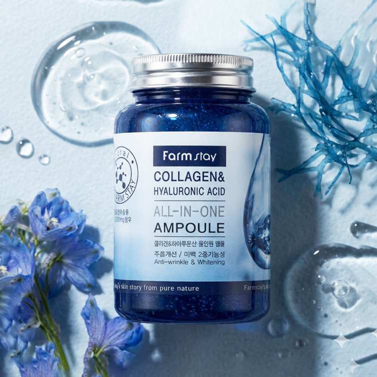 FarmStay Collagen Hyaluronic Acid All-In-One Ampoule - 250ml