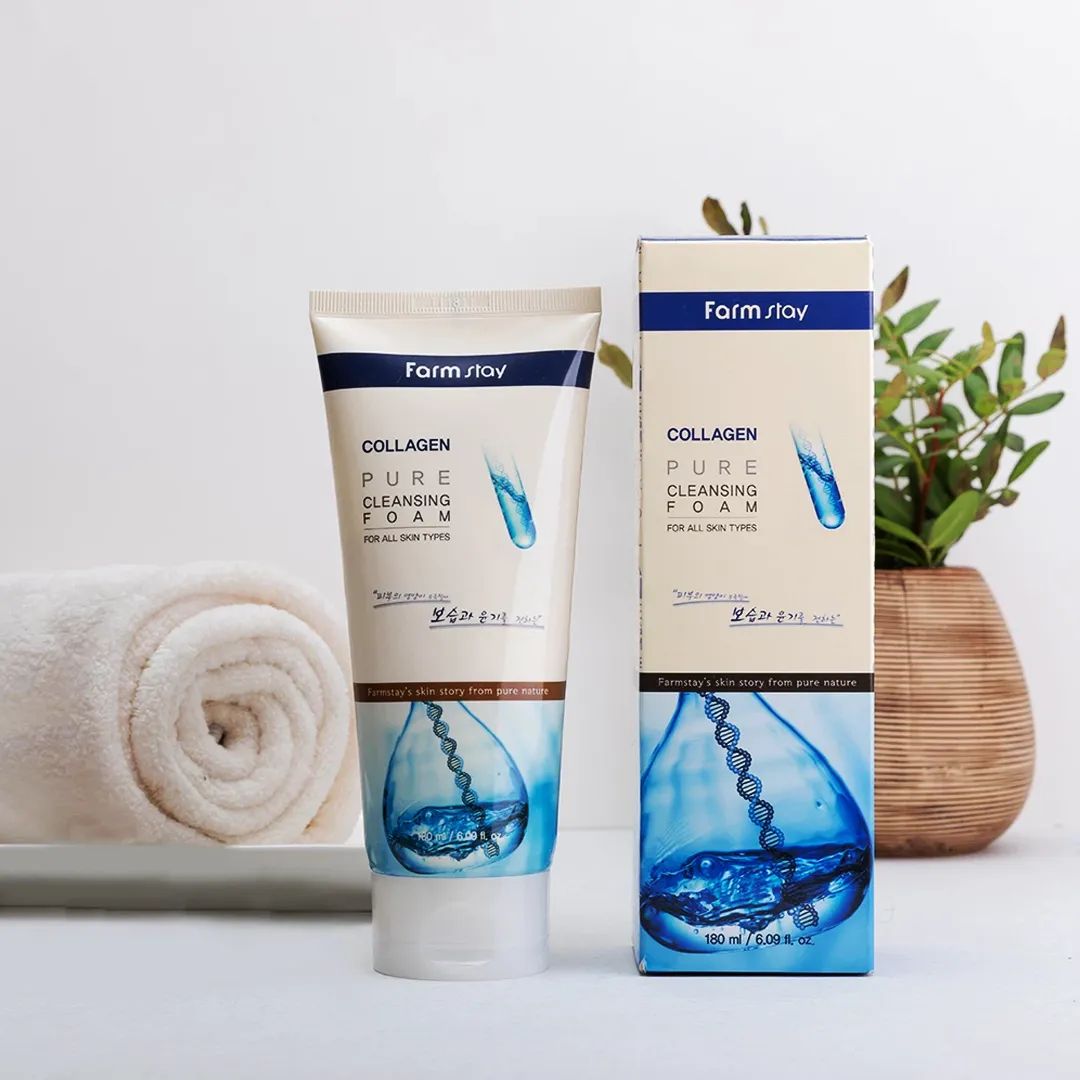 Farmstay Collagen Pure Cleansing Foam - 180ml