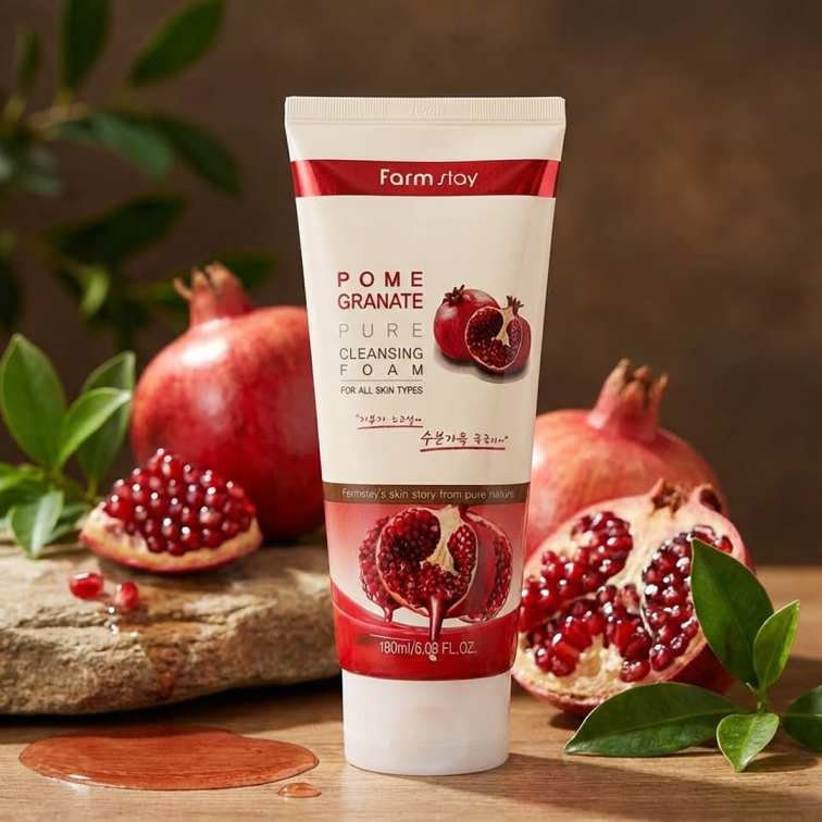 Farmstay Pomegranate Pure Cleansing Foam - 180ml