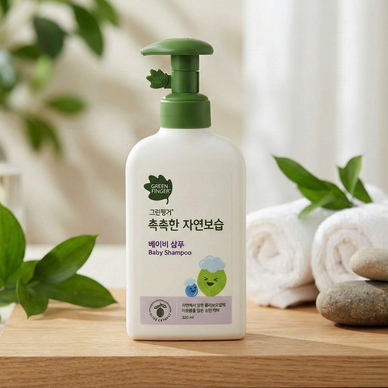 Green Finger Moist Natural Moisturizing Baby Shampoo - 320ml