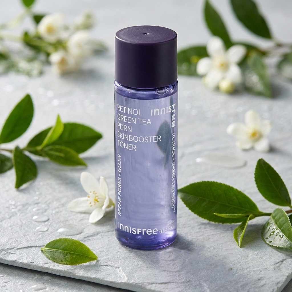 Innisfree Retinol Green Tea PDRN Skin Booster Toner - 25ml