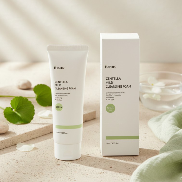 Iunik Centella Mild Cleansing Foam - 120 ml