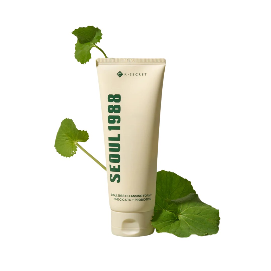 K-Secret Seoul 1988 Cleansing Foam:Pine Cica 1% + Probiotics - 150ml