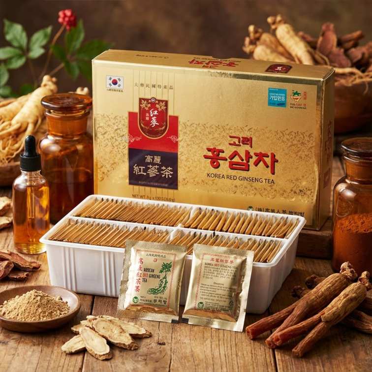 Korean Red Ginseng Tea - 100 Packets