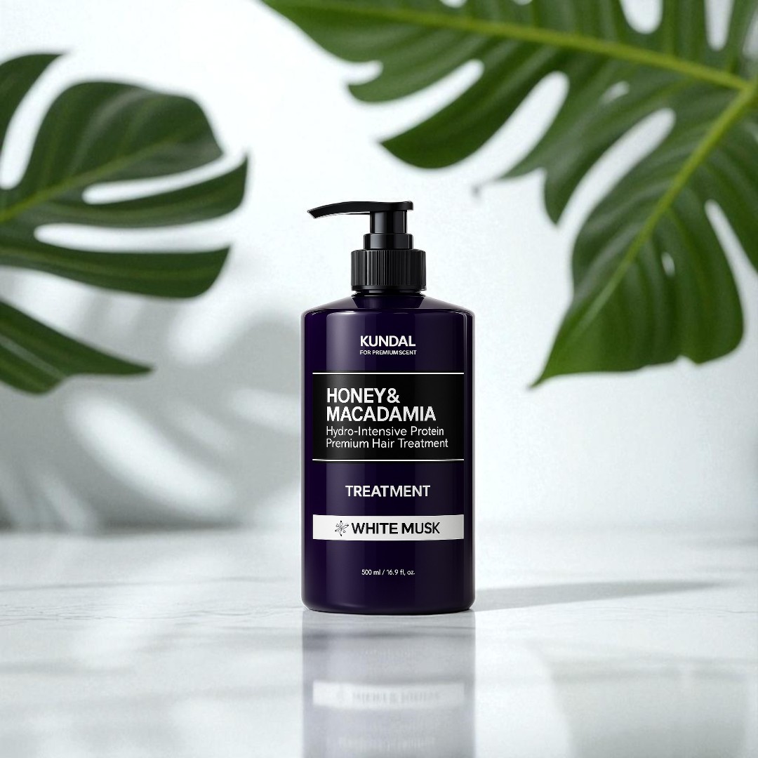 Kundal Honey &amp; Macadamia Hydro Intensive Protein Premium Hair Treatment (White Musk) - 500ml