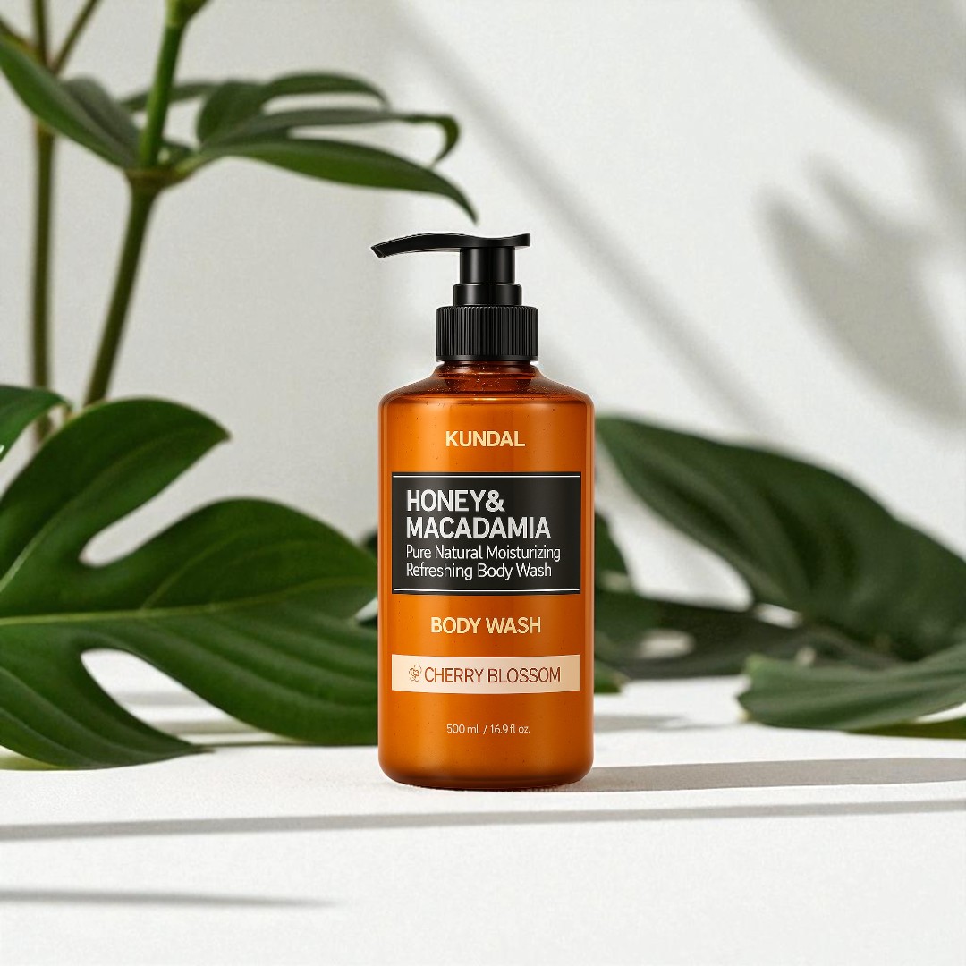 Kundal Honey & Macadamia Pure Body Wash (Cherry Blossom) - 500ml