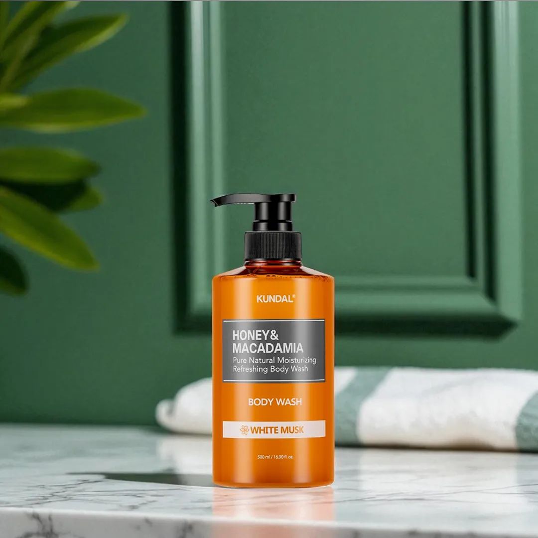 Kundal Honey & Macadamia Pure Body Wash (White Musk) - 500ml