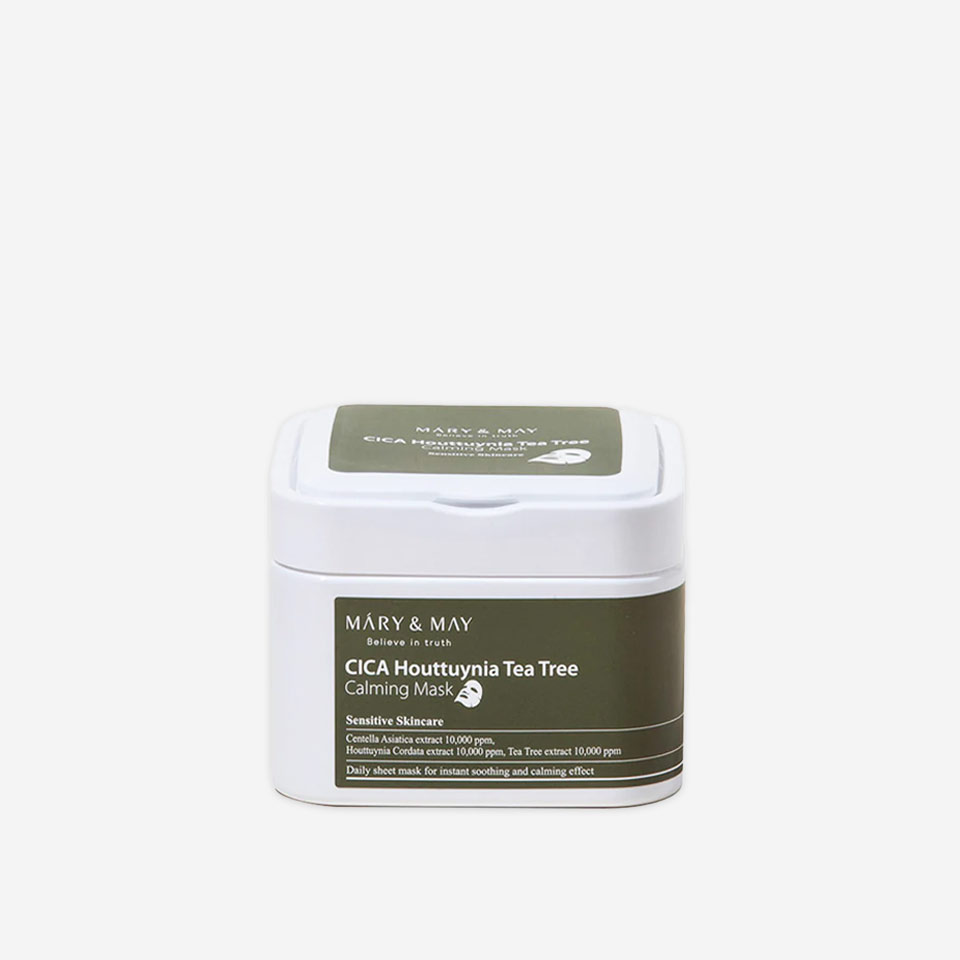 Mary &amp; May CICA Houttuynia Tea Tree Calming Mask - (30ea)