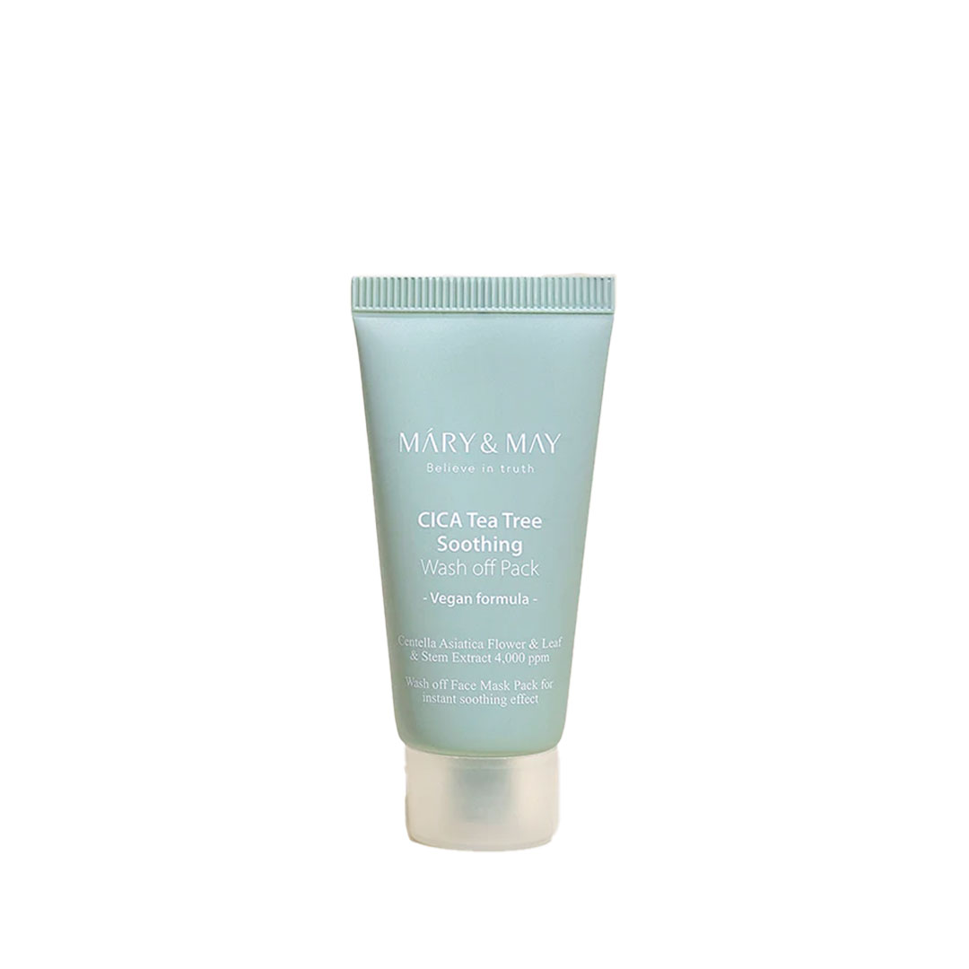 Mary &amp; May Cica Tea Tree Soothing Wash Off Mask Pack - 30ml