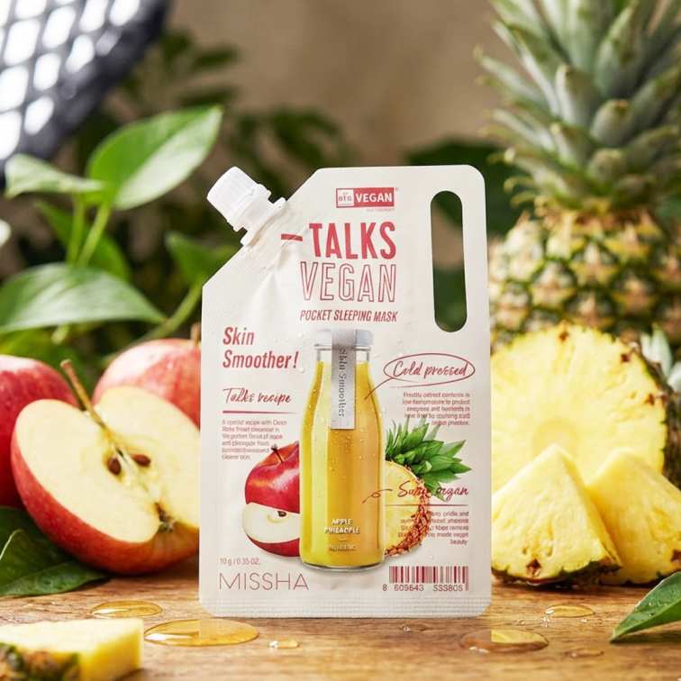 Missha Talks Vegan Pocket Sleeping Mask Skin Smoother - 10g