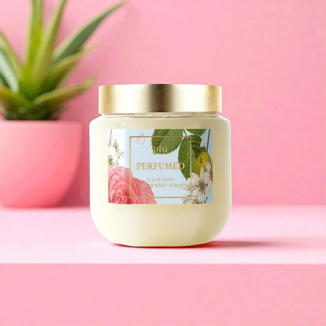 Plu Perfumed Sugar Body Scrub (Fleur Soap) - 500g
