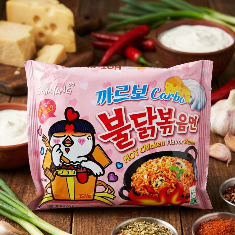 Samyang Carbo Hot Chicken Ramen Noodles - 140g