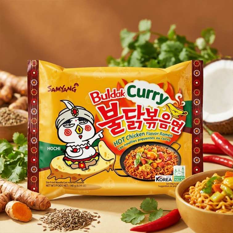 Samyang Curry Hot Chicken Ramen Noodles - 140g