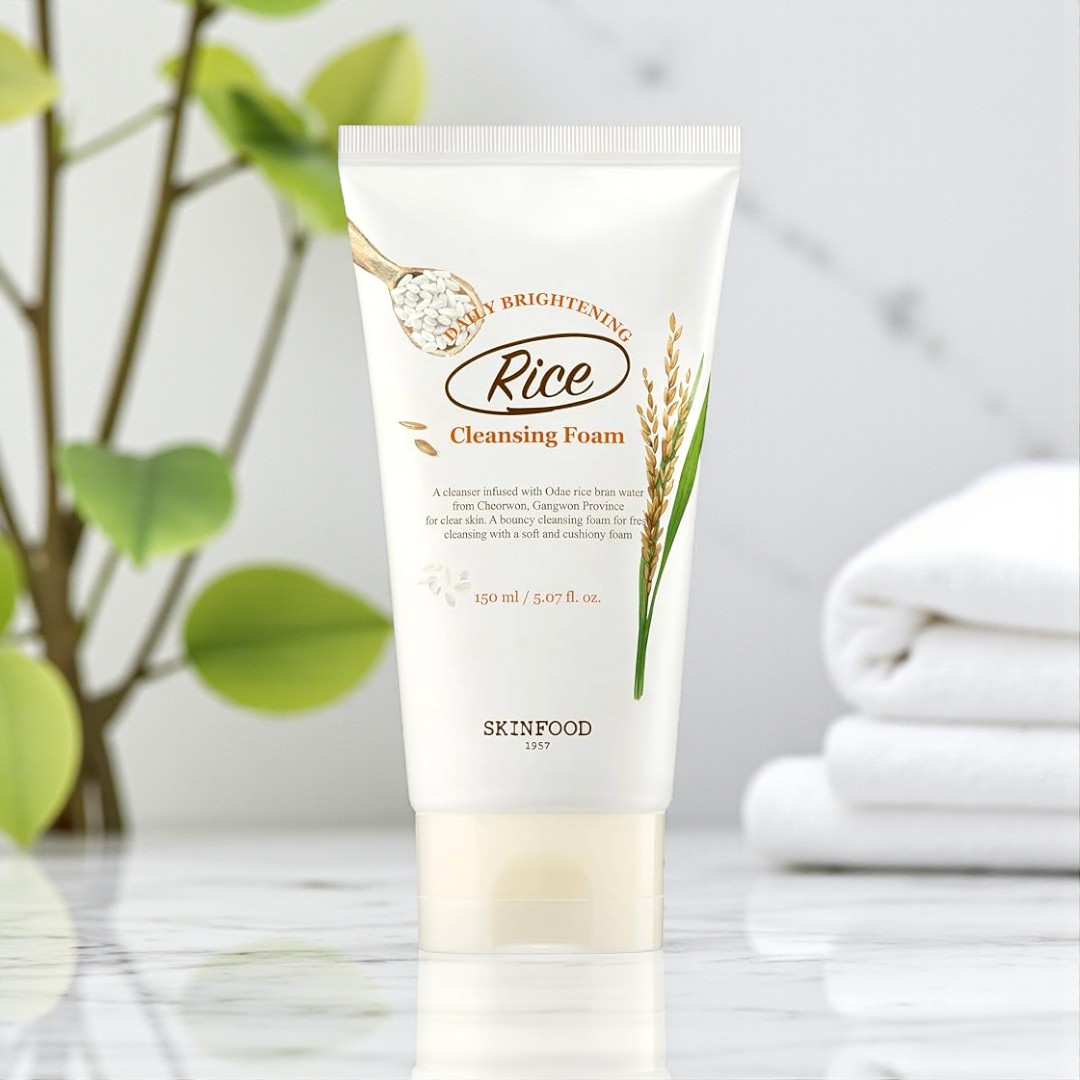 Skinfood Daily Rice Brightening Cleansing Foam - 150ml