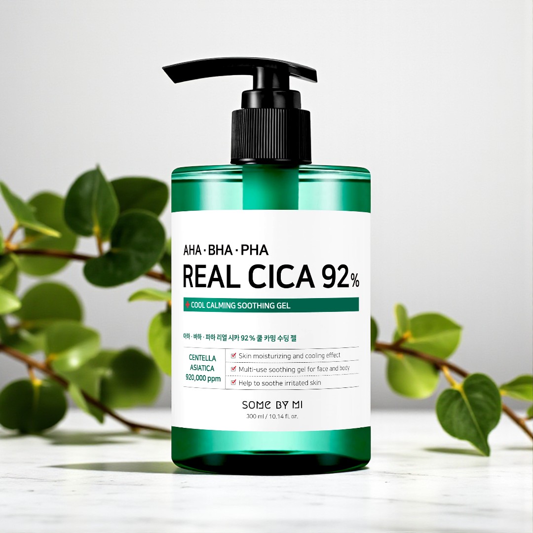 Some by mi AHA, BHA, PHA Real Cica 92% Cool Calming Soothing Gel - 300ml