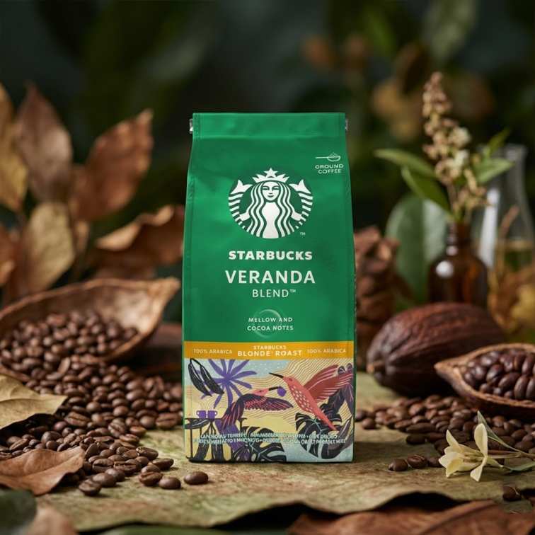 Starbucks 6 Mellow And Cocoa Notes Veranda Blend Coffee - 200g