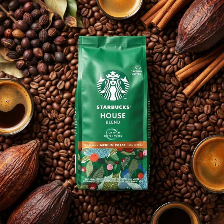 Starbucks 8 Rich With Toffee Notes House Blend Coffee - 200g