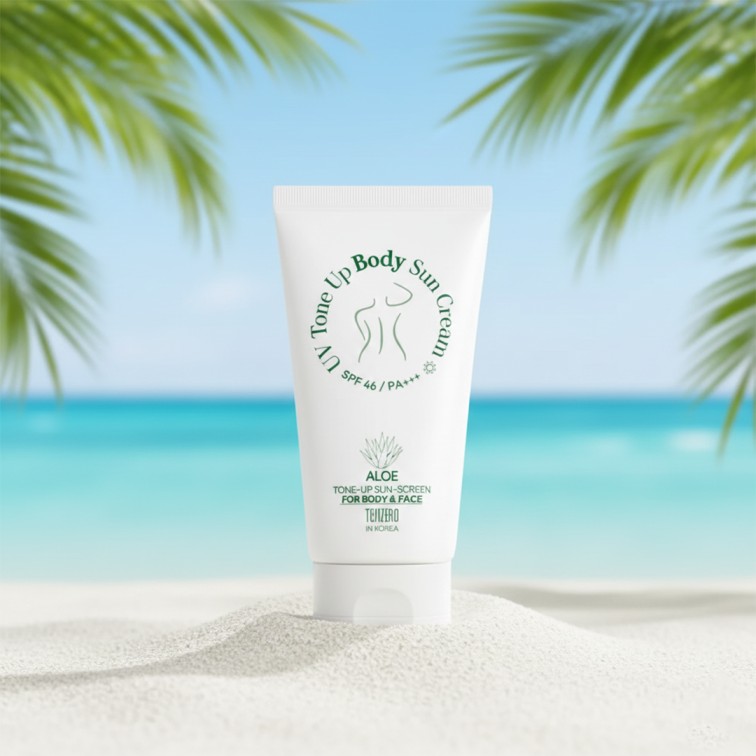 Tenzero Aloe UV Tone Up Body Sun Cream SPF46 PA+++ - 150g