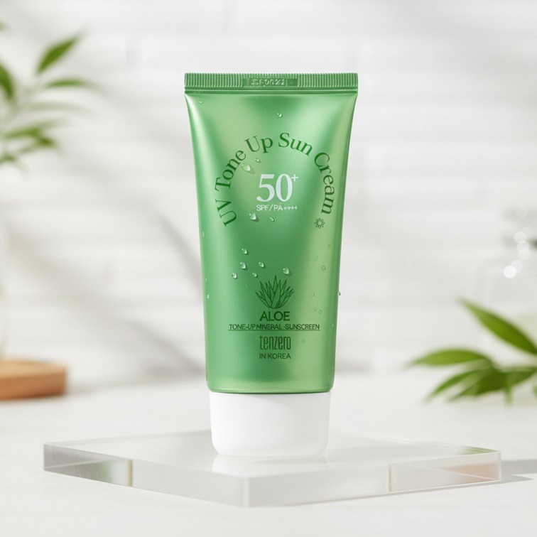 Tenzero Aloe UV Tone Up Sun Cream SPF50+ PA+++ - 70g