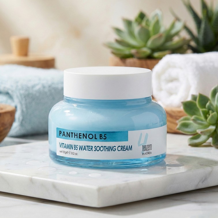 Tenzero Panthenol Vitamin B5 Water Soothing Cream - 100g