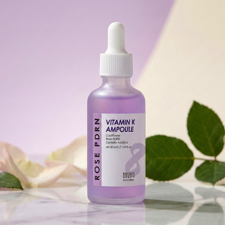 Tenzero Rose PDRN Vitamin K Ampoule - 50ml