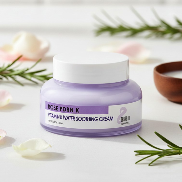 Tenzero Rose PDRN Vitamin K Water Soothing Cream - 100g
