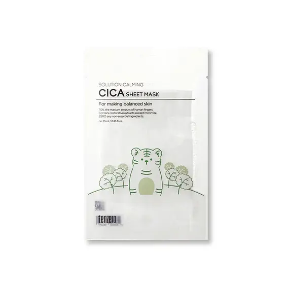 Tenzero Solution Calming Cica Sheet Mask- 25ml