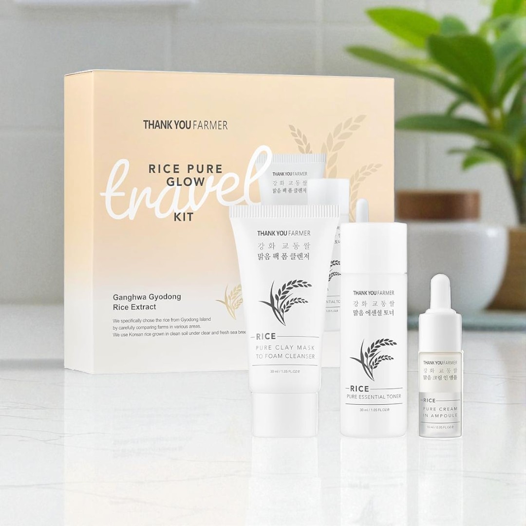 Thank You Farmer Rice Pure Glow Travel Kit -