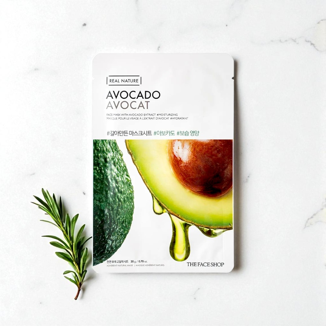 The Face Shop Real Nature Avocado Avocat Sheet Mask - 20g