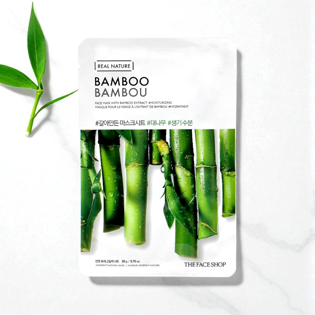 The Face Shop Real Nature Bamboo Face Mask - 20gm