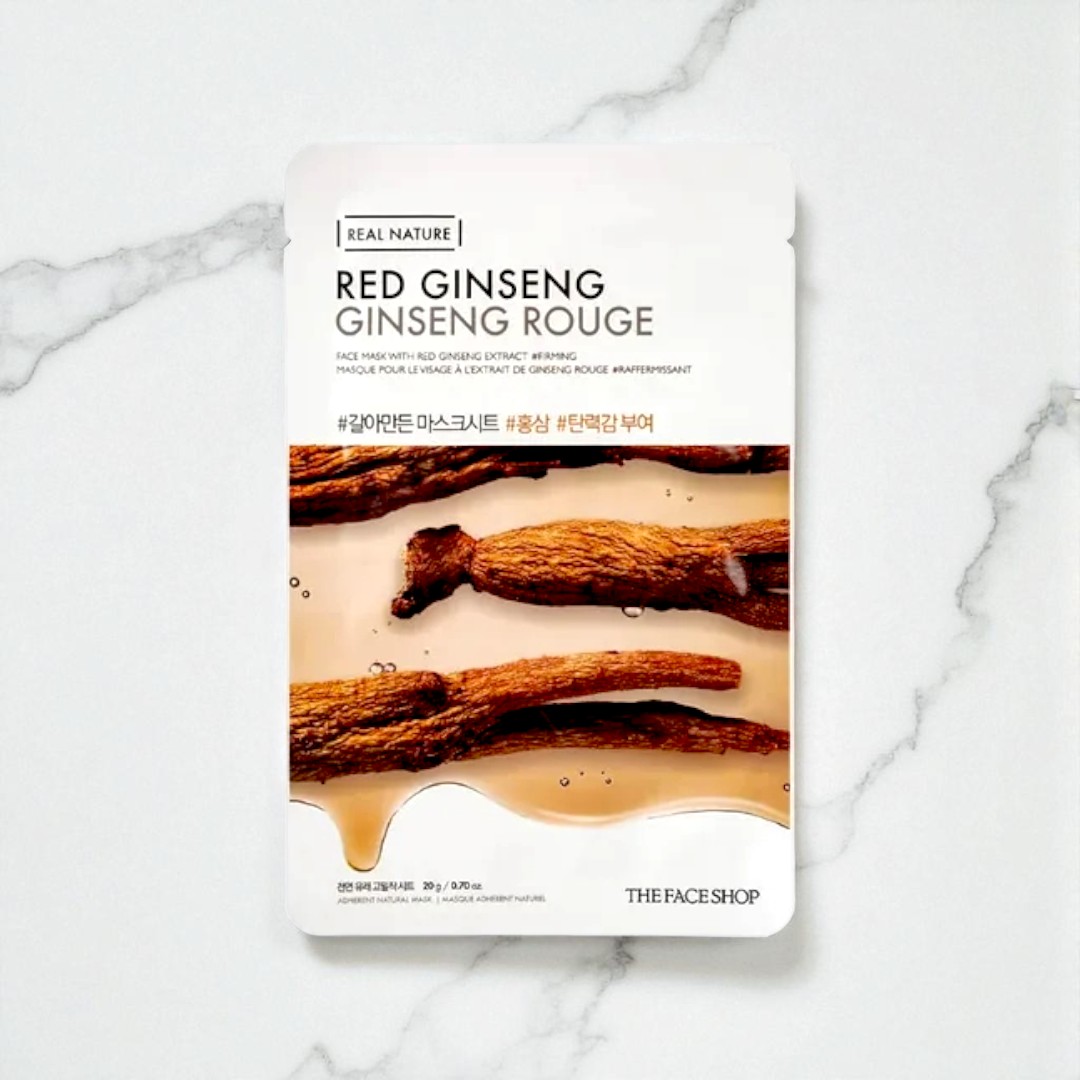 The Face Shop Real Nature Red Ginseng Face Mask Sheet - 20g