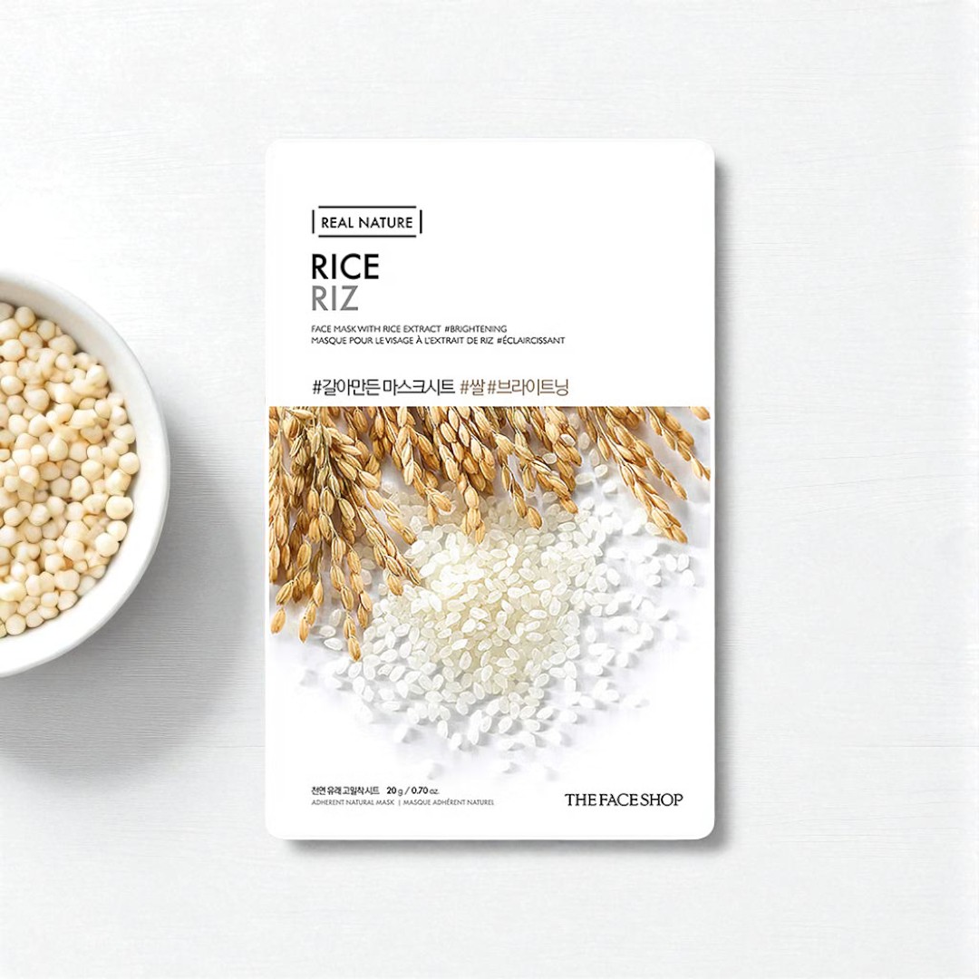 The Face Shop Real Nature Rice Riz Sheet Mask - 20g