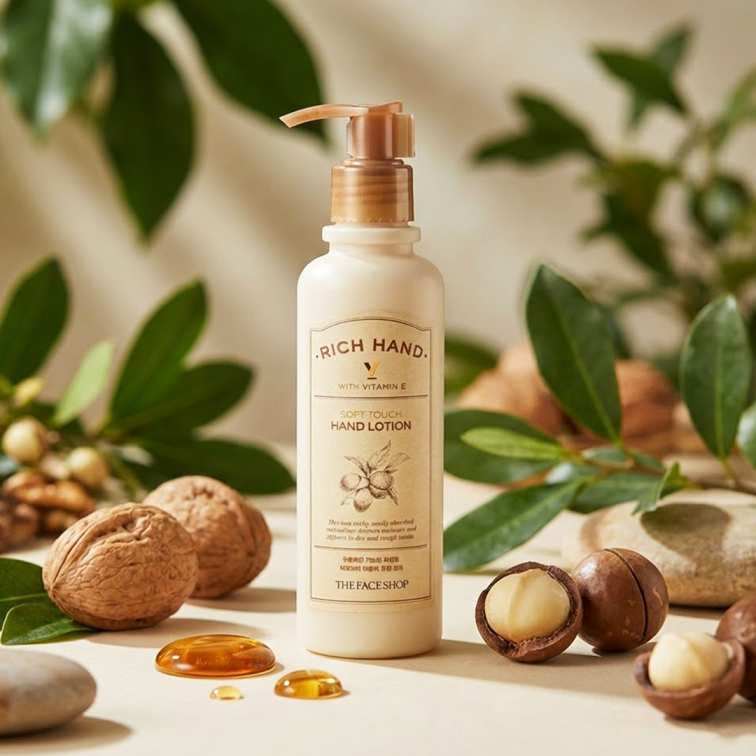 The Face Shop Rich Hand V Soft Touch Hand Lotion - 200ml