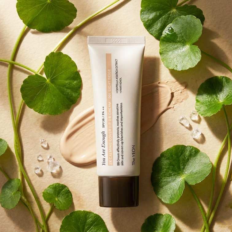 The Yeon 2X Calming Cover Fit BB (light beige) Cream - 50ml
